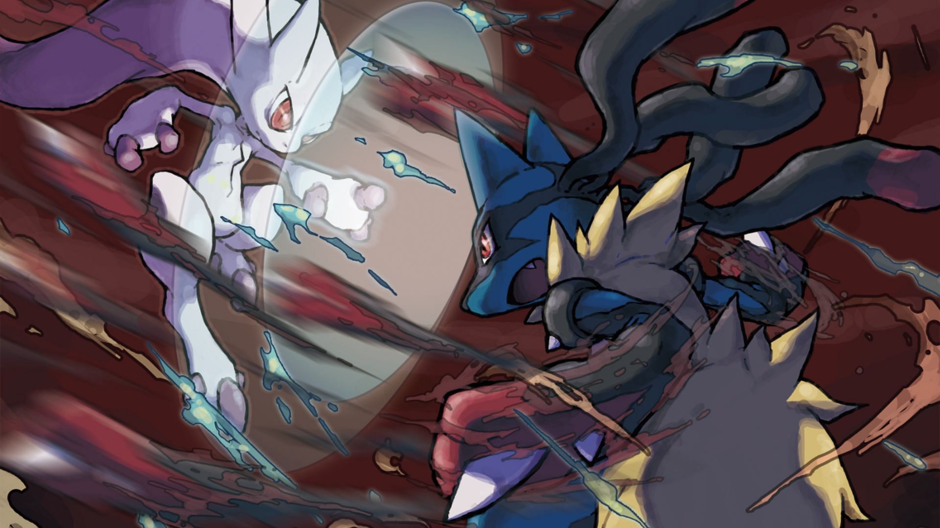 Mega Mewtwo Y and Mega Lucario (Image via TPC)